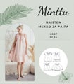 Minttu naisten mekko paita ja toppi PAPERIKAAVA