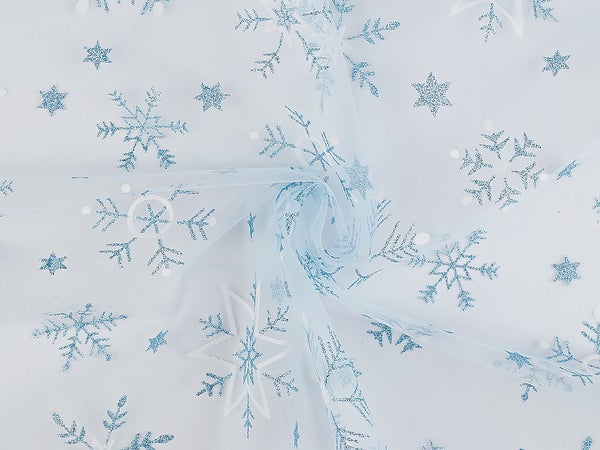 Lumihiutaletylli, vaaleansininen