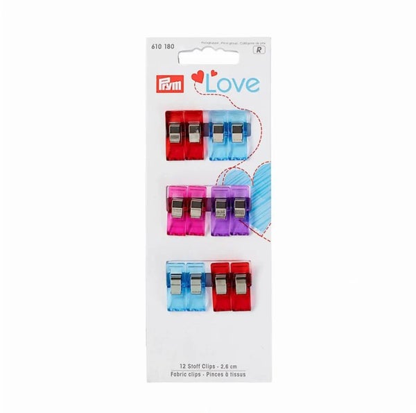 Prym kangasklipsit Love 2,6 cm 12 kpl