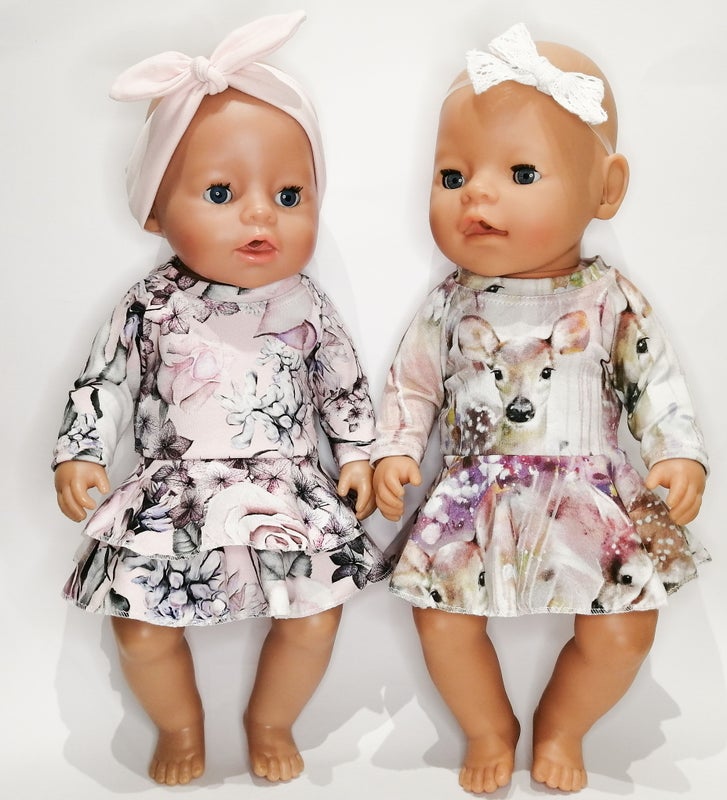 Mimmi nuken mekko, hame, paita ja leggings PAPERIKAAVA