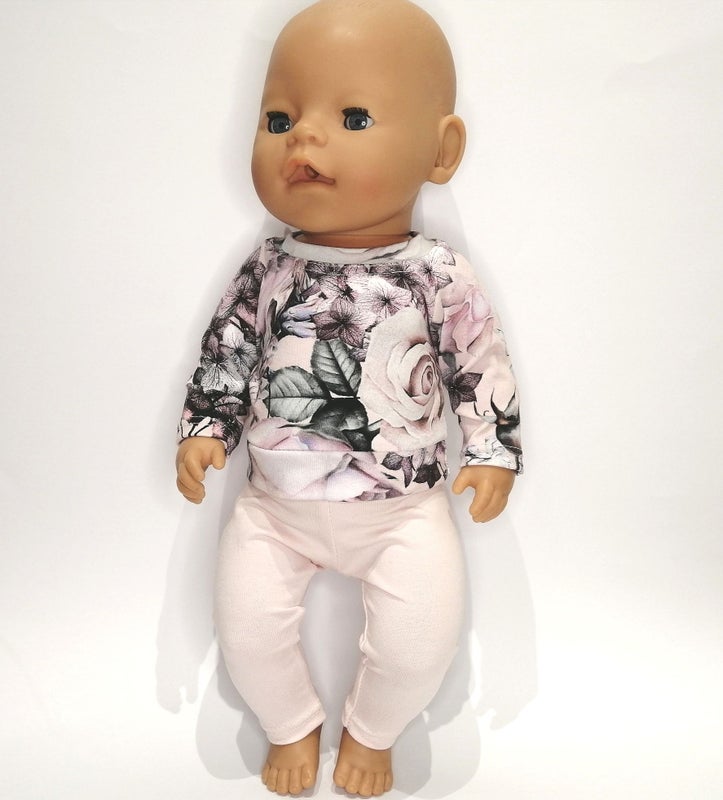 Baby Born nuken leggings ja paita kaava