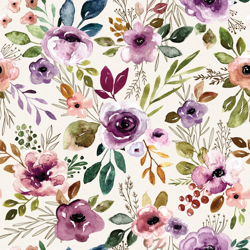 Boho flora, double gauze harsokangas