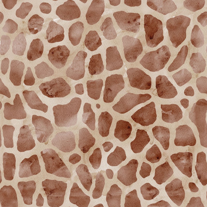 Kirahvin t&auml;pl&auml;t, ruskea, ribbitrikoo