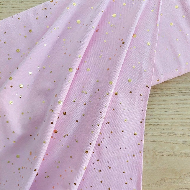 Kultafoliopilkut, vaaleanpunainen, trikoo