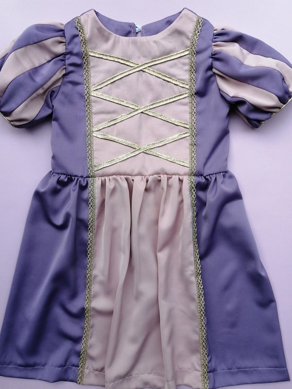 Roosa lasten r&ouml;yhel&ouml;mekko ja paita PAPERIKAAVA