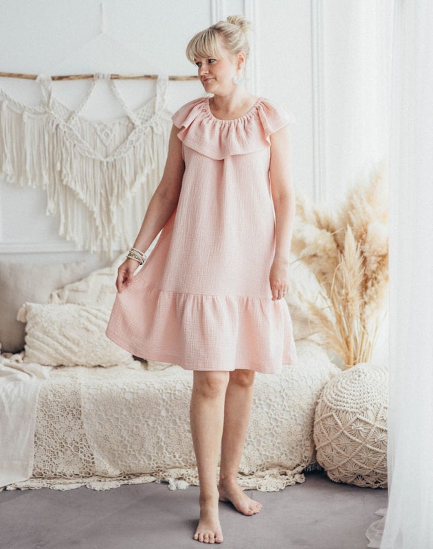 Minttu naisten mekko paita ja toppi PAPERIKAAVA