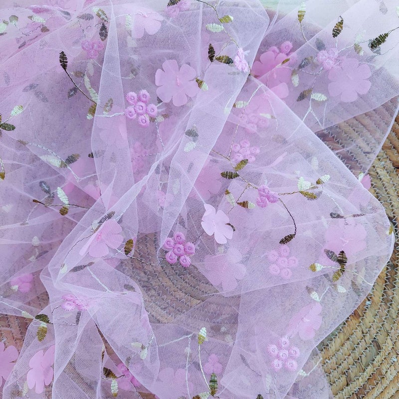 Pehme&auml; kukkatylli, pinkki