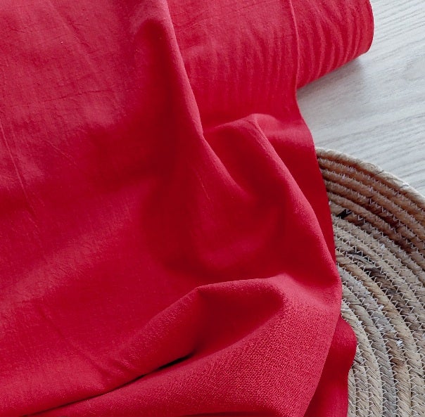 Pellava-puuvilla, punainen