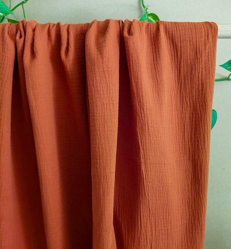 Double gauze harsokangas, ruoste