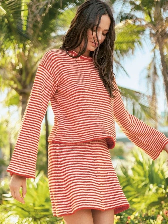 Cleo sweater and skirt